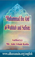 ‘Muhammad ibn Abd al-Wahhab and Sufism