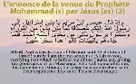 L’annonce de la venue du Prophète Mohammad (s) par Jésus (as) (2)